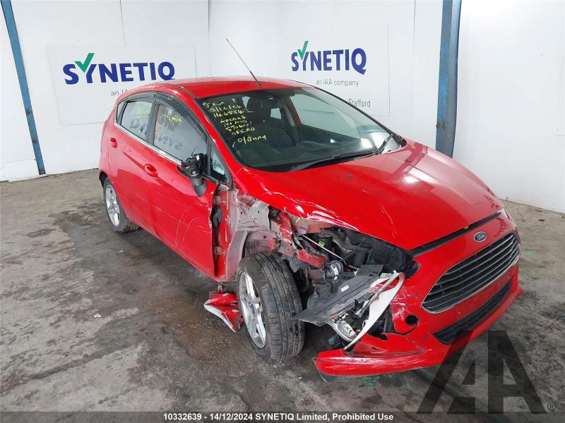 2013 FORD FIESTA ZETEC 998cc TURBO PETROL MANUAL 5 Speed 5 DOOR HATCHBACK