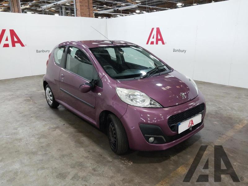 2013 PEUGEOT 107 ACTIVE 998cc PETROL MANUAL 5 Speed 3 DOOR HATCHBACK