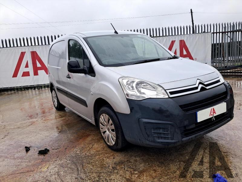 2017 CITROEN BERLINGO 625 ENTERPRISE L1 BLUEHDI 1560cc TURBO DIESEL MANUAL 5 Speed PANEL VAN