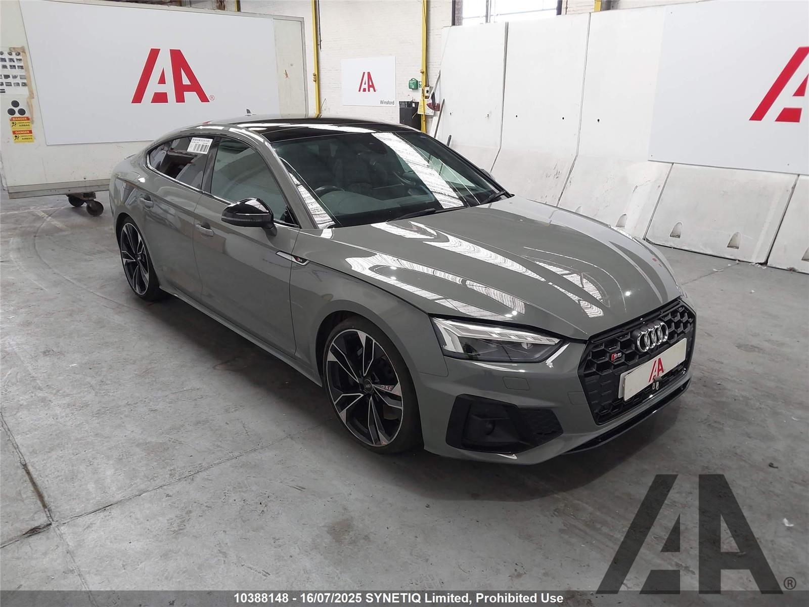 2020 AUDI A5 S5 SPORTBACK TDI QUATTRO EDITI 2967cc TURBO DIESEL AUTOMATIC 5 DOOR HATCHBACK