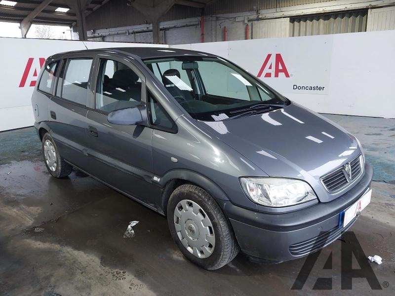 2005 VAUXHALL ZAFIRA LIFE 16V 1598cc PETROL MANUAL 5 Speed 5 DOOR MPV