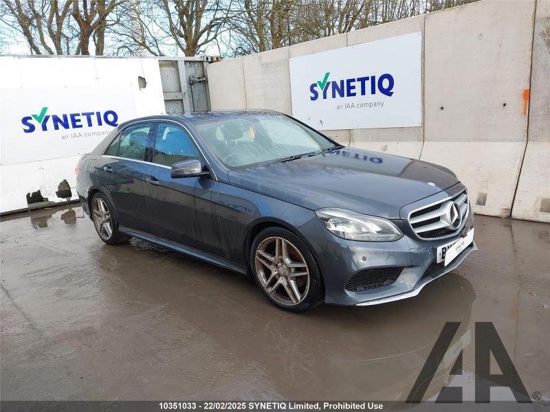 2013 MERCEDES E-CLASS E220 CDI AMG SPORT 2143cc TURBO DIESEL AUTOMATIC 4 DOOR SALOON