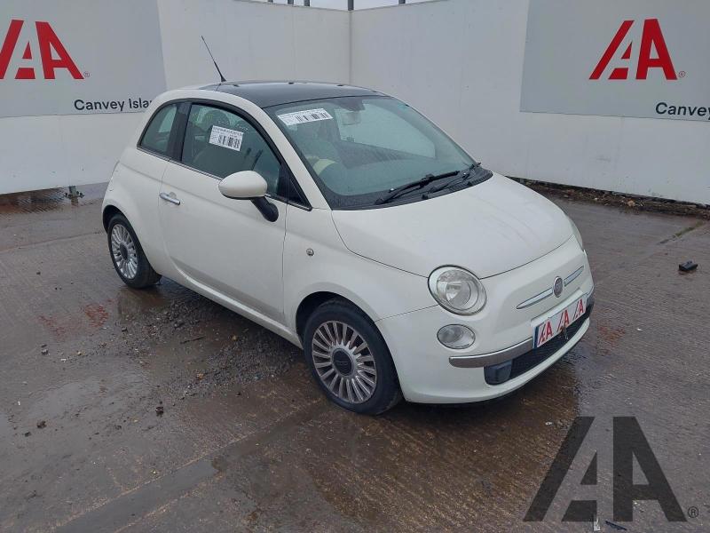 2010 FIAT 500 LOUNGE 1242cc PETROL MANUAL 3 DOOR HATCHBACK