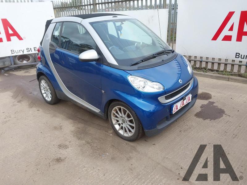 2010 SMART FORTWO CABRIO PASSION MHD 999cc PETROL AUTOMATIC 2 DOOR CONVERTIBLE