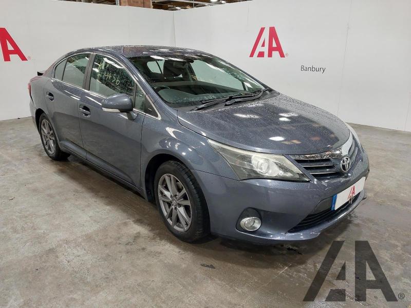 2012 TOYOTA AVENSIS TR VALVEMATIC 1798cc PETROL CVT 7 Speed 4 DOOR SALOON