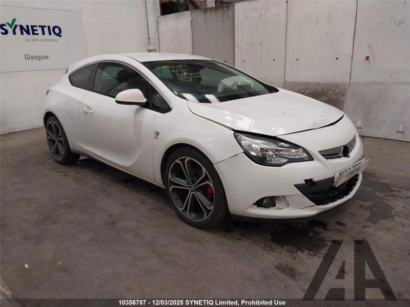 2014 VAUXHALL ASTRA GTC SRI S/S 1364cc TURBO PETROL MANUAL 6 Speed 3 DOOR HATCHBACK