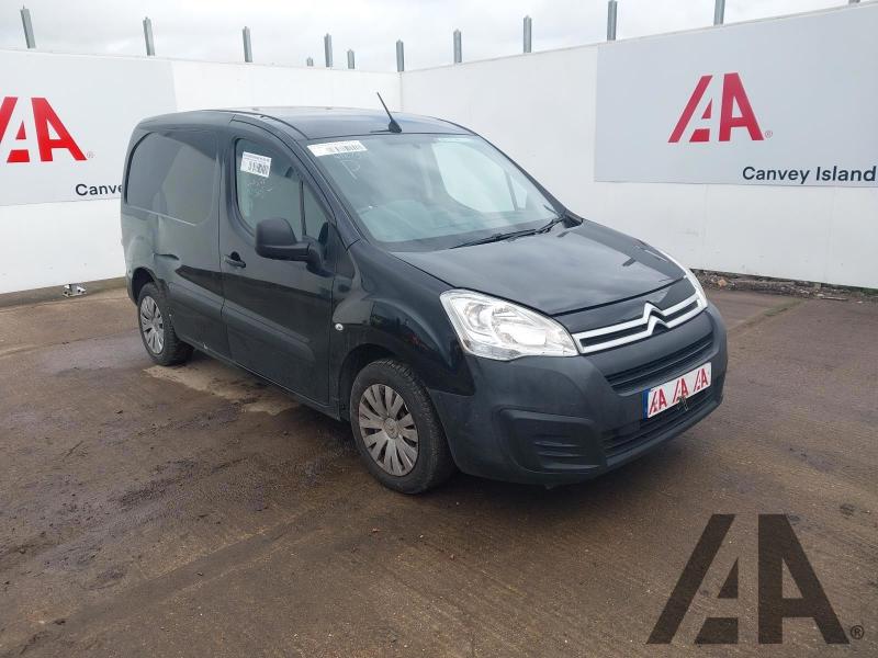 2018 CITROEN BERLINGO 850 ENTERPRISE L1 BLUEHDI 1560cc TURBO DIESEL MANUAL 5 Speed PANEL VAN