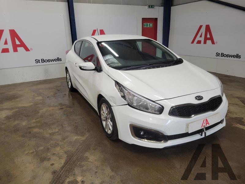 2016 KIA CEED PRO CEED CRDI 2 ISG 1582cc TURBO DIESEL MANUAL 6 Speed 3 DOOR HATCHBACK