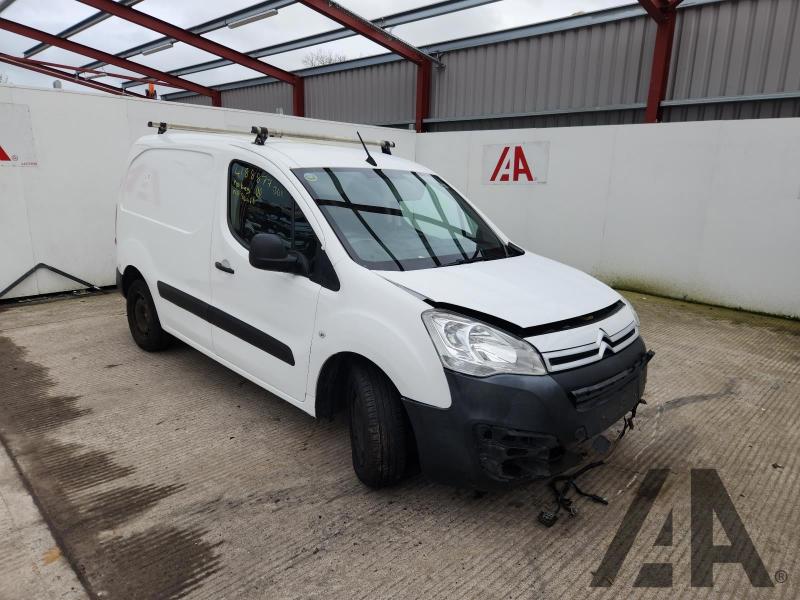 2016 CITROEN BERLINGO 625 ENTERPRISE L1 HDI 1560cc TURBO DIESEL MANUAL 5 Speed PANEL VAN