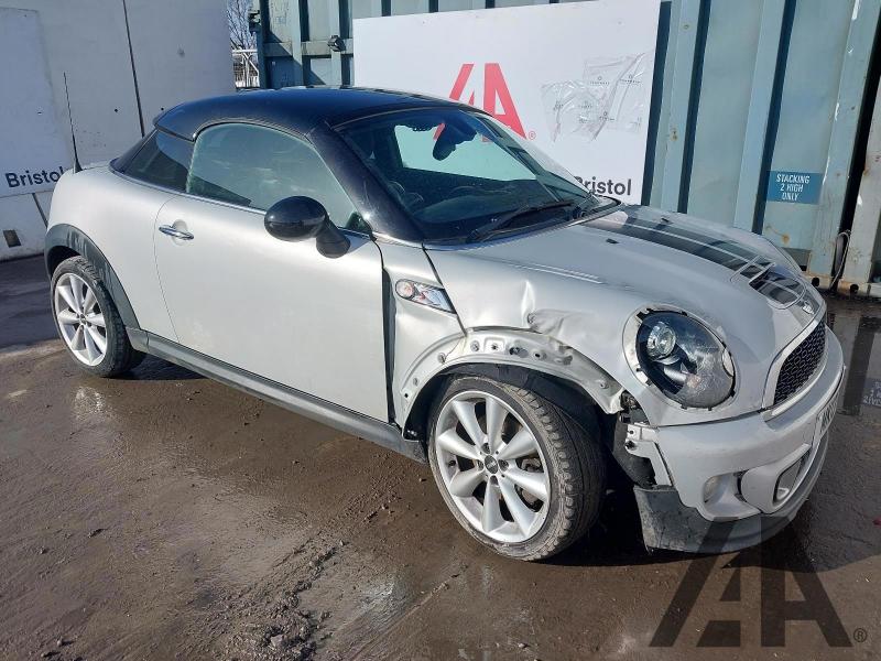 2013 MINI COUPE COOPER S 1598cc TURBO PETROL MANUAL 6 Speed 2 DOOR COUPE