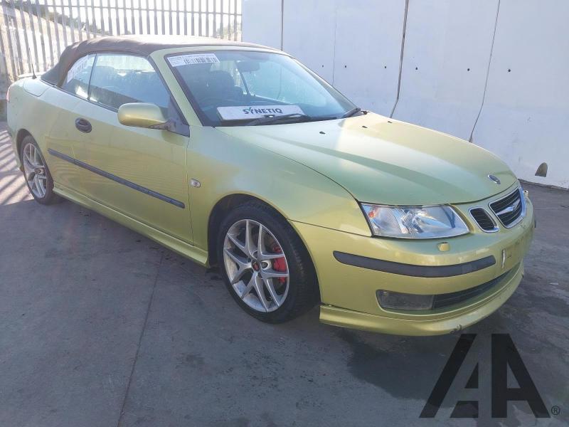 2004 SAAB 9-3 AERO T 1998cc TURBO PETROL MANUAL 5 Speed 2 DOOR CONVERTIBLE