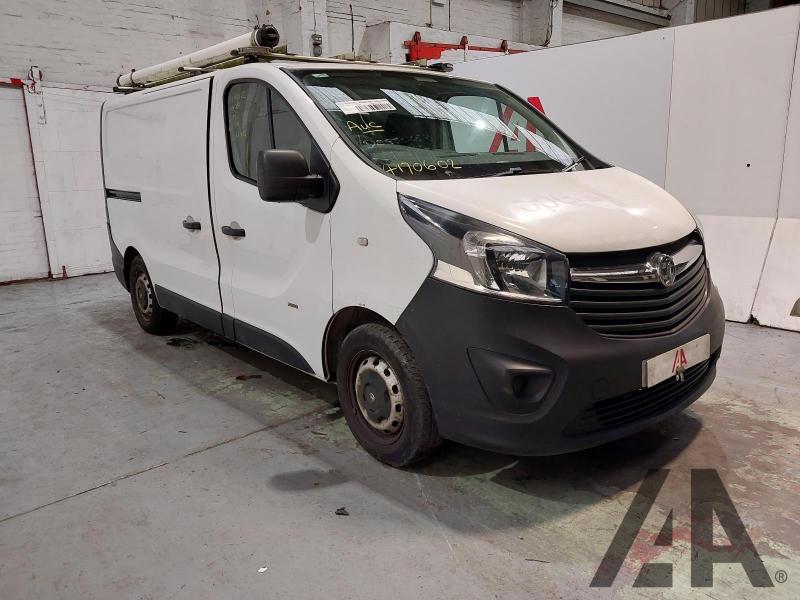 2017 VAUXHALL VIVARO L1H1 2900 CDTI ECOFLEX S/S 1598cc TURBO DIESEL MANUAL 6 Speed PANEL VAN