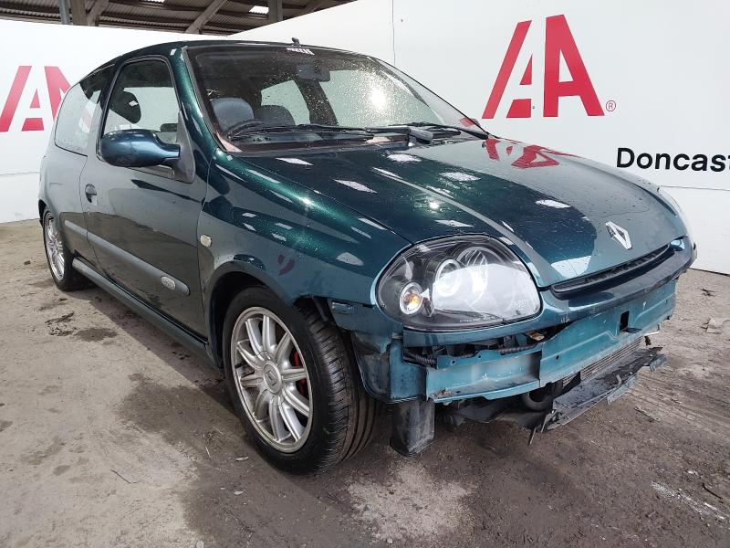 2001 RENAULT CLIO SPORT EXCLUSIVE 16V 1998cc PETROL MANUAL 5 Speed 3 DOOR HATCHBACK