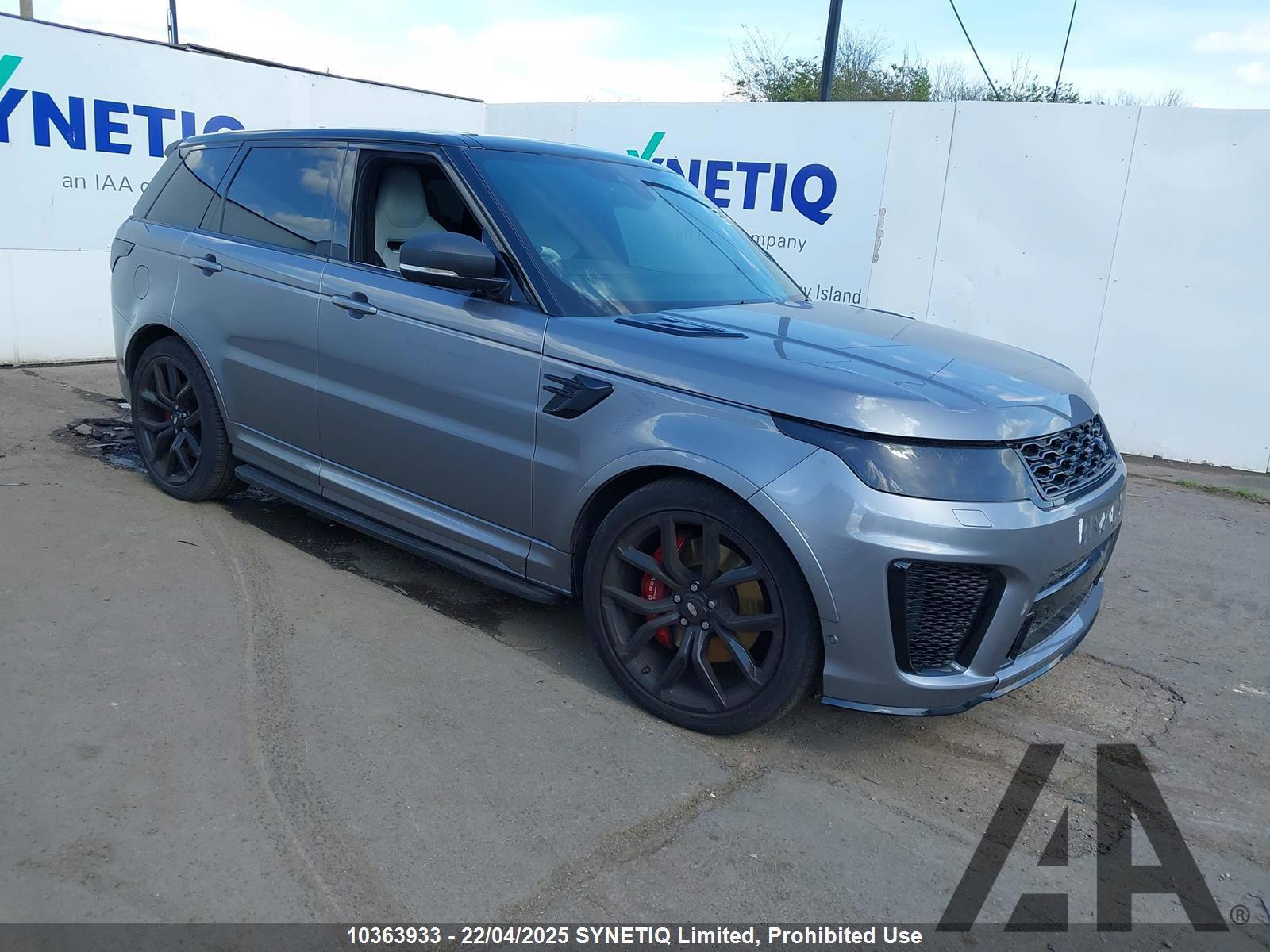2022 LAND ROVER RANGE ROVER SPORT SVR 4999cc SUPER PETROL AUTOMATIC 8 Speed 5 DOOR ESTATE