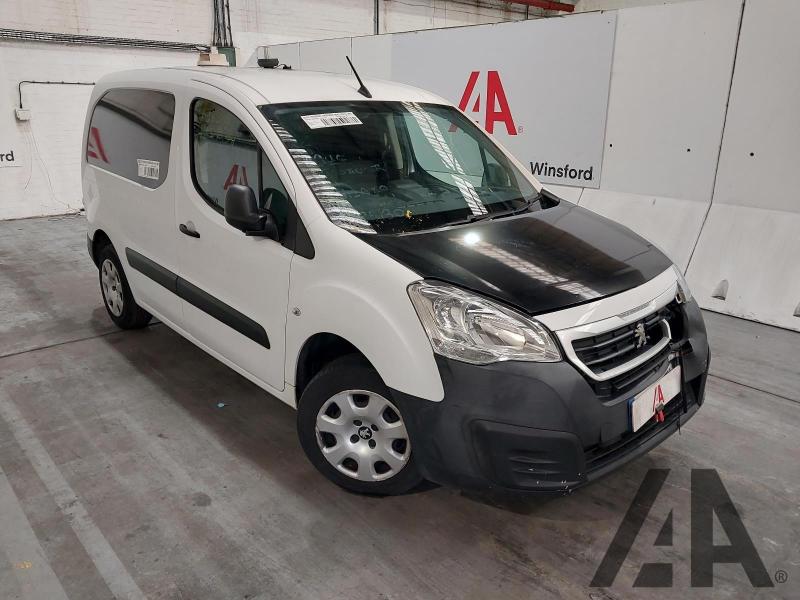 2018 PEUGEOT PARTNER BLUE HDI PROFESSIONAL L1 1560cc TURBO DIESEL MANUAL 5 Speed PANEL VAN