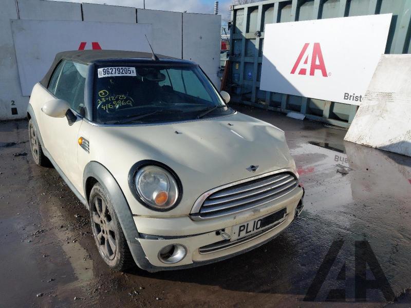2010 MINI CONVERTIBLE COOPER 1598cc PETROL MANUAL 6 Speed 2 DOOR CONVERTIBLE