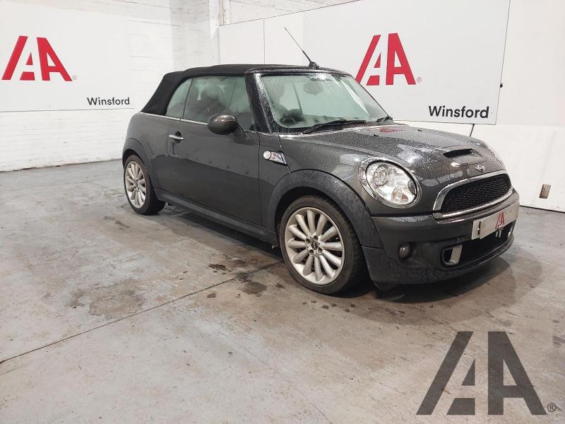 2012 MINI CONVERTIBLE COOPER S 1598cc TURBO PETROL MANUAL 2 DOOR CONVERTIBLE