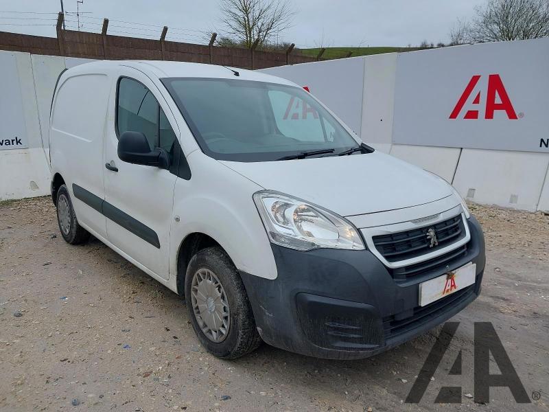 2018 PEUGEOT PARTNER BLUE HDI SE L1 1560cc TURBO DIESEL MANUAL 4 DOOR PANEL VAN
