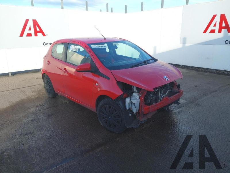 2016 PEUGEOT 108 ACTIVE 998cc PETROL MANUAL 5 Speed 5 DOOR HATCHBACK