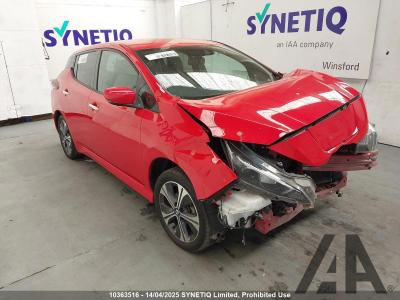 Image of 2021 NISSAN LEAF N-CONNECTA ELECTRIC DIRECT DRIVE 5 DOOR HATCHBACK