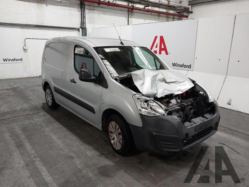 2018 CITROEN BERLINGO 625 ENTERPRISE L1 BLUEHDI 1560cc TURBO DIESEL MANUAL 5 Speed PANEL VAN