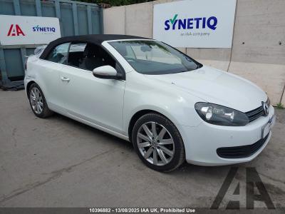 Image of 2012 VOLKSWAGEN GOLF SE TDI BLUEMOTION TECHNOLOGY 1968cc TURBO DIESEL MANUAL 6 Speed 2 DOOR CONVERTIBLE