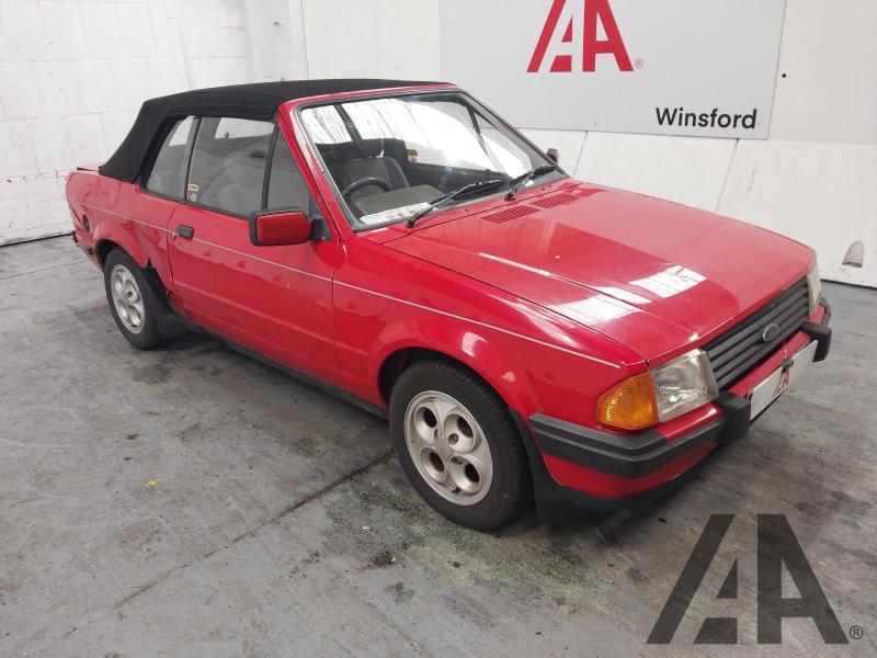 1985 FORD ESCORT CABRIOLET 1597cc PETROL MANUAL 2 DOOR CONVERTIBLE