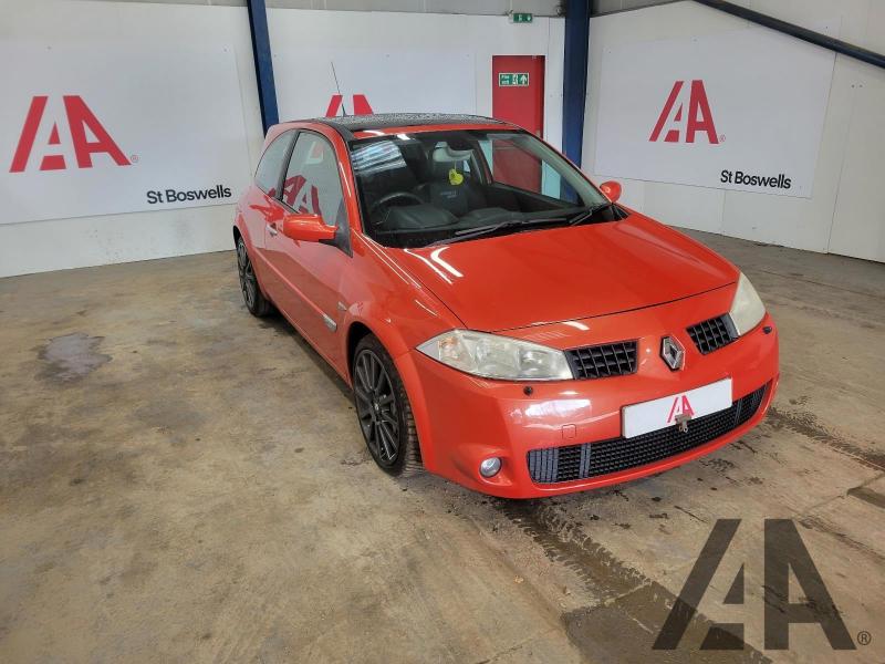 2005 RENAULT MEGANE RENAULTSPORT 225 1998cc TURBO PETROL MANUAL 6 Speed 3 DOOR HATCHBACK