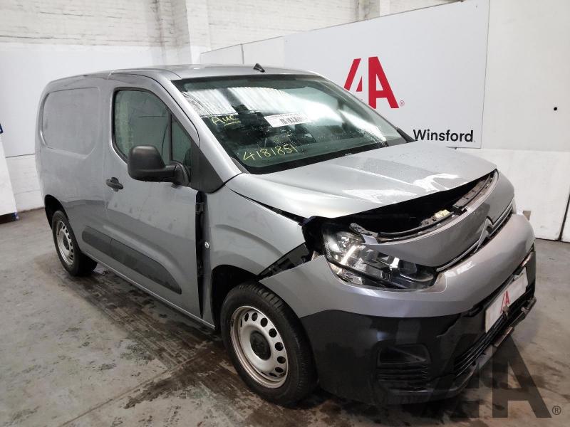 2023 CITROEN BERLINGO 1000 ENTERPRISE EDITION M BLUE 1499cc TURBO DIESEL MANUAL PANEL VAN