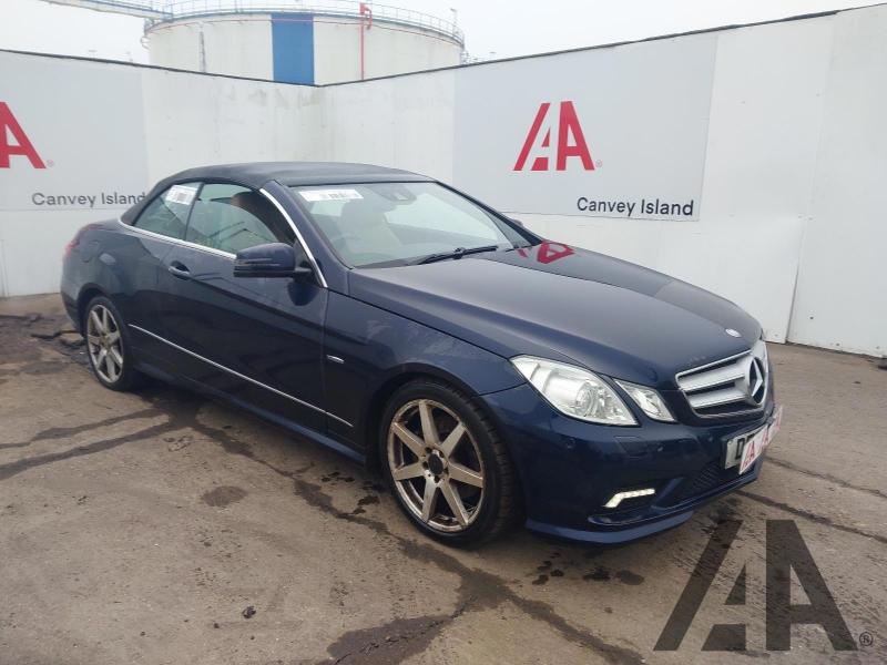2011 MERCEDES E-CLASS E200 CGI BLUEEFFICIENCY SPORT 1796cc TURBO PETROL AUTOMATIC 2 DOOR CONVERTIBLE