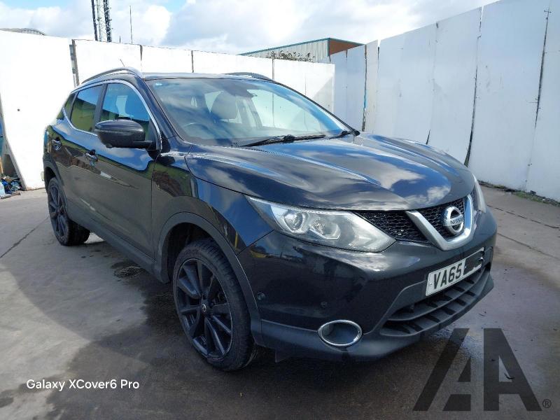 2016 NISSAN QASHQAI DCI TEKNA 1461cc TURBO DIESEL MANUAL 6 Speed 5 DOOR HATCHBACK