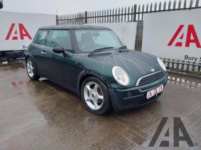 2002 MINI HATCH ONE 1598cc PETROL MANUAL 5 Speed 3 DOOR HATCHBACK