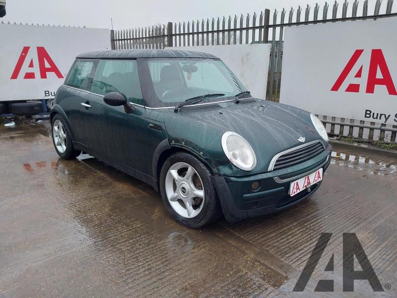 2002 MINI HATCH ONE 1598cc PETROL MANUAL 5 Speed 3 DOOR HATCHBACK