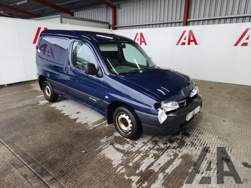 2001 CITROEN BERLINGO LX 600 HDI 1997cc TURBO DIESEL MANUAL 5 Speed CAR DERIVED VAN