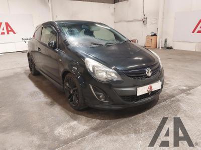 2013 VAUXHALL CORSA BLACK EDITION 1364cc TURBO PETROL MANUAL 3 DOOR HATCHBACK