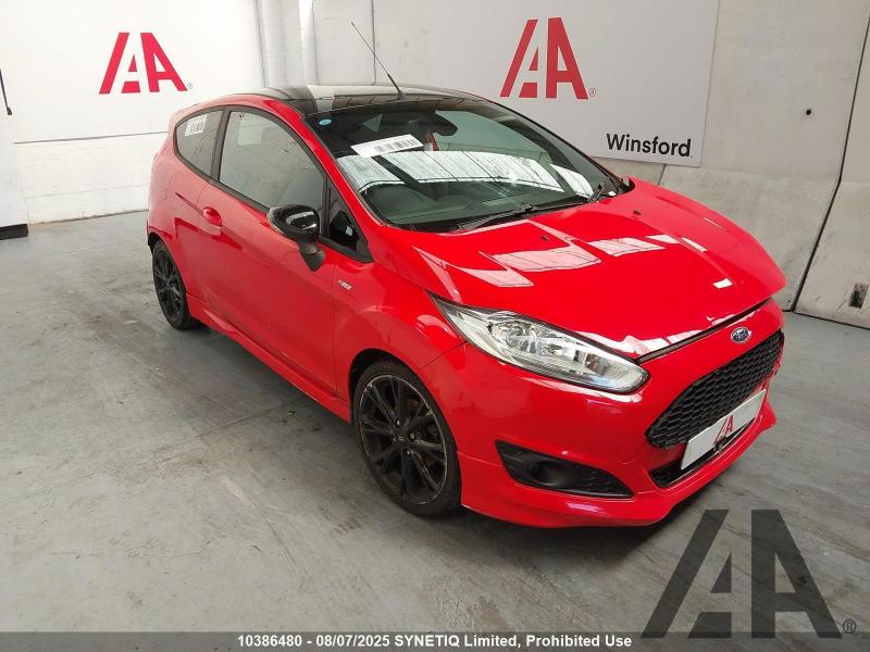 2016 FORD FIESTA ST-LINE RED EDITION 998cc TURBO PETROL MANUAL 5 Speed 3 DOOR HATCHBACK