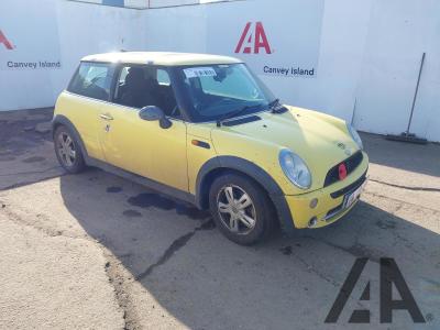 Image of 2005 MINI HATCH ONE 1598cc PETROL MANUAL 5 Speed 3 DOOR HATCHBACK