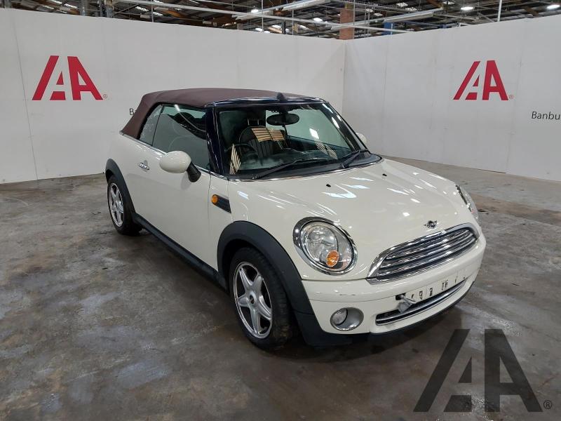 2009 MINI CONVERTIBLE COOPER 1598cc PETROL MANUAL 6 Speed 2 DOOR CONVERTIBLE