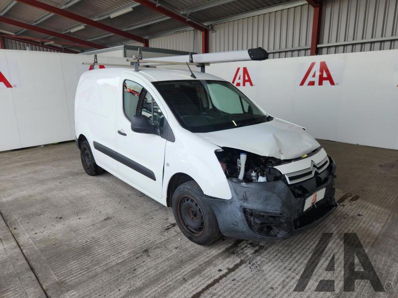 2017 CITROEN BERLINGO 850 ENTERPRISE L1 BLUEHDI 1560cc TURBO DIESEL MANUAL 5 Speed PANEL VAN