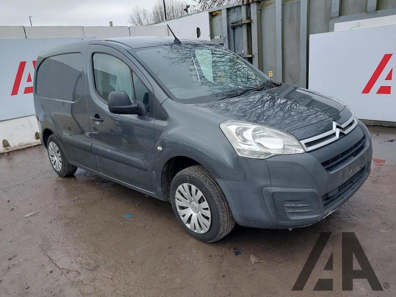 2017 CITROEN BERLINGO 625 ENTERPRISE L1 BLUEHDI 1560cc TURBO DIESEL MANUAL 5 Speed PANEL VAN