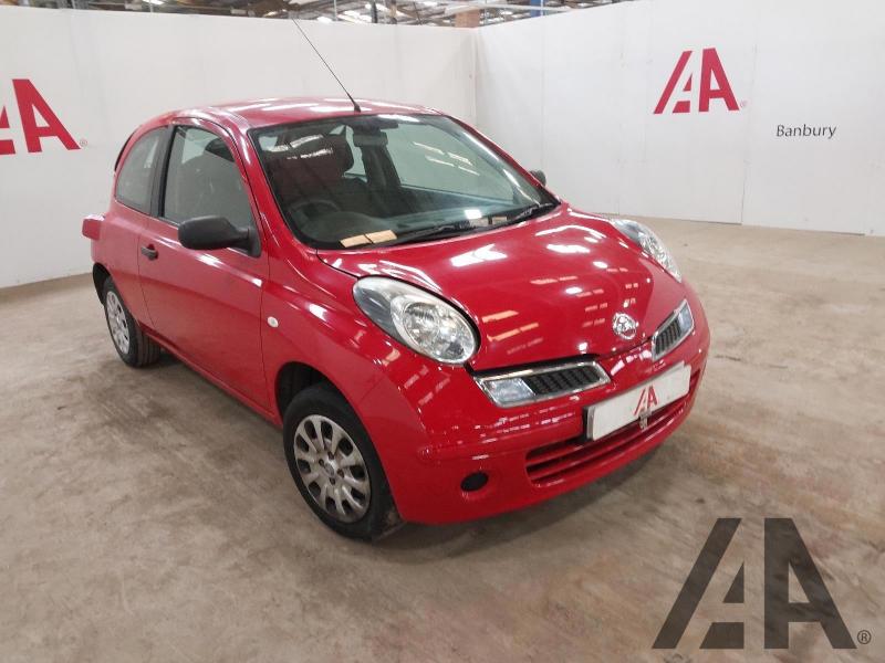 2010 NISSAN MICRA VISIA 1240cc PETROL MANUAL 5 Speed 3 DOOR HATCHBACK