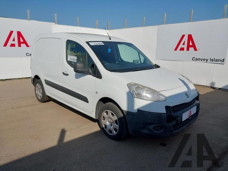 2014 PEUGEOT PARTNER HDI S L1 850 1560cc TURBO DIESEL MANUAL 5 Speed PANEL VAN