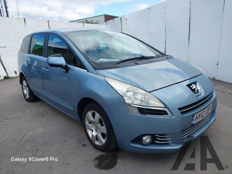 2012 PEUGEOT 5008 HDI FAMILY FAP 1560cc TURBO DIESEL MANUAL 5 DOOR MPV