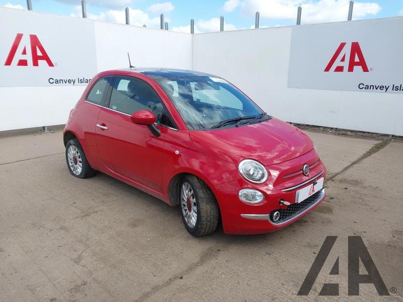 2022 FIAT 500 RED 999cc PETROL MANUAL 3 DOOR HATCHBACK