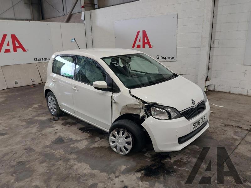 2016 SKODA CITIGO SE MPI 999cc PETROL MANUAL 5 DOOR HATCHBACK