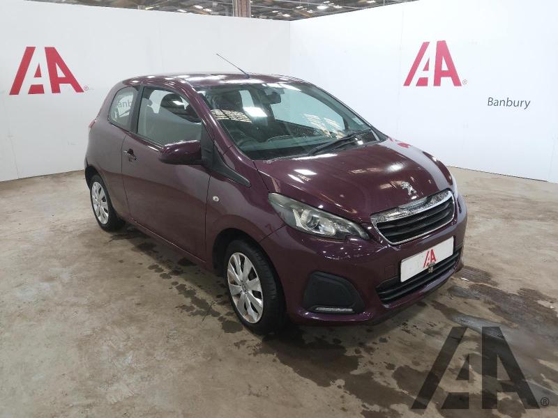 2014 PEUGEOT 108 ACTIVE 998cc PETROL MANUAL 5 Speed 3 DOOR HATCHBACK