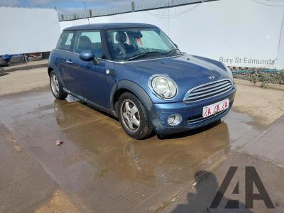 Image of 2009 MINI HATCH ONE 1397cc PETROL MANUAL 6 Speed 3 DOOR HATCHBACK