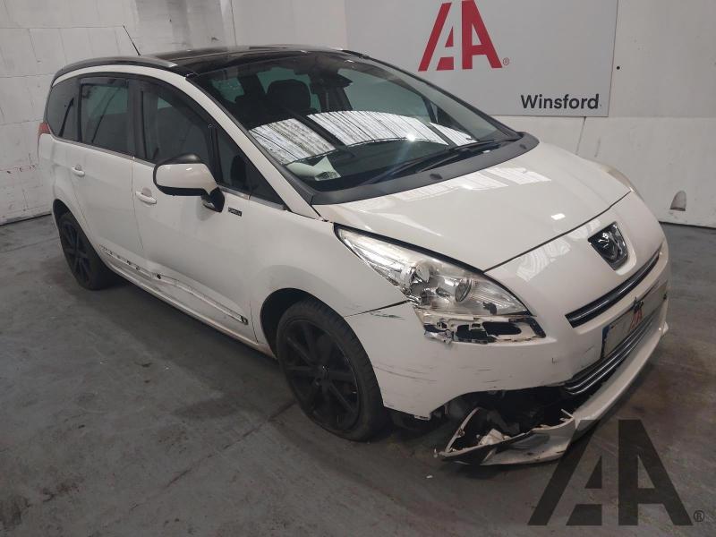 2012 PEUGEOT 5008 HDI FAMILY 1560cc TURBO DIESEL MANUAL 6 Speed 5 DOOR MPV