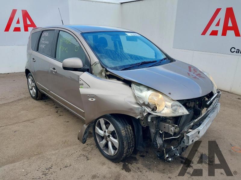 2009 NISSAN NOTE N-TEC 1386cc PETROL MANUAL 5 Speed 5 DOOR MPV