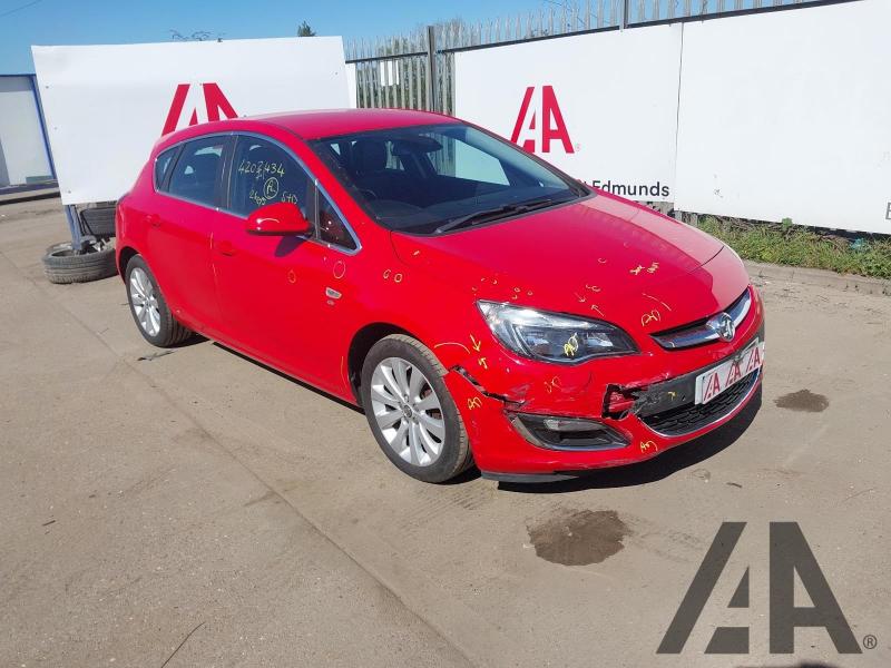 2014 VAUXHALL ASTRA ELITE 1598cc PETROL MANUAL 5 Speed 5 DOOR HATCHBACK